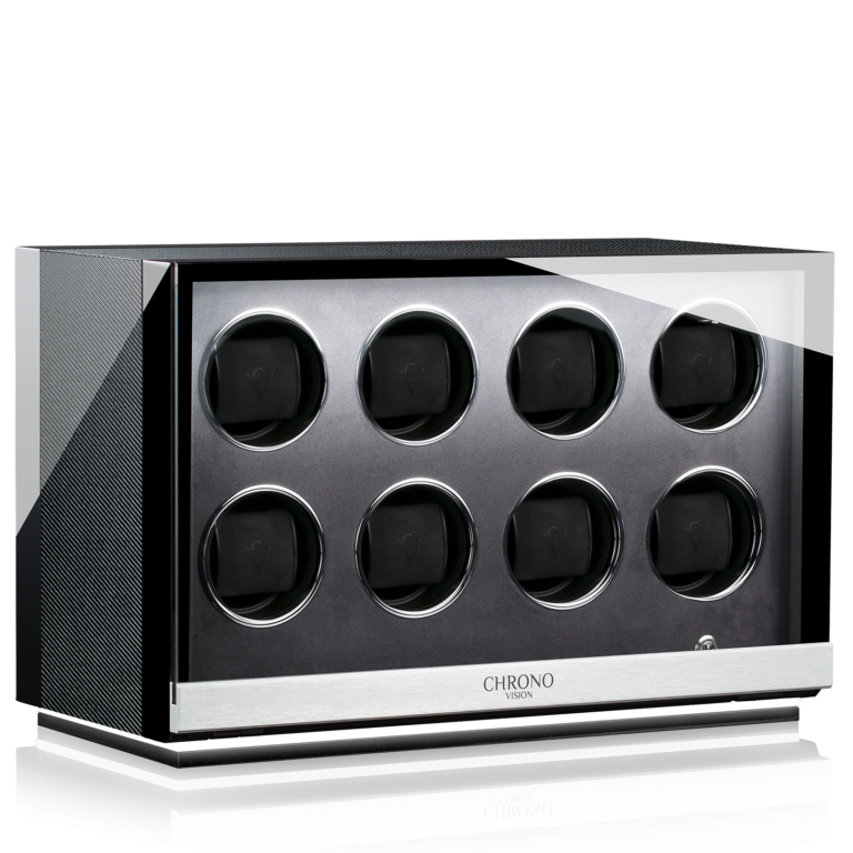Chronovision Watchwinder Ambiance VIII - Black High Gloss Carbon Lacquer
