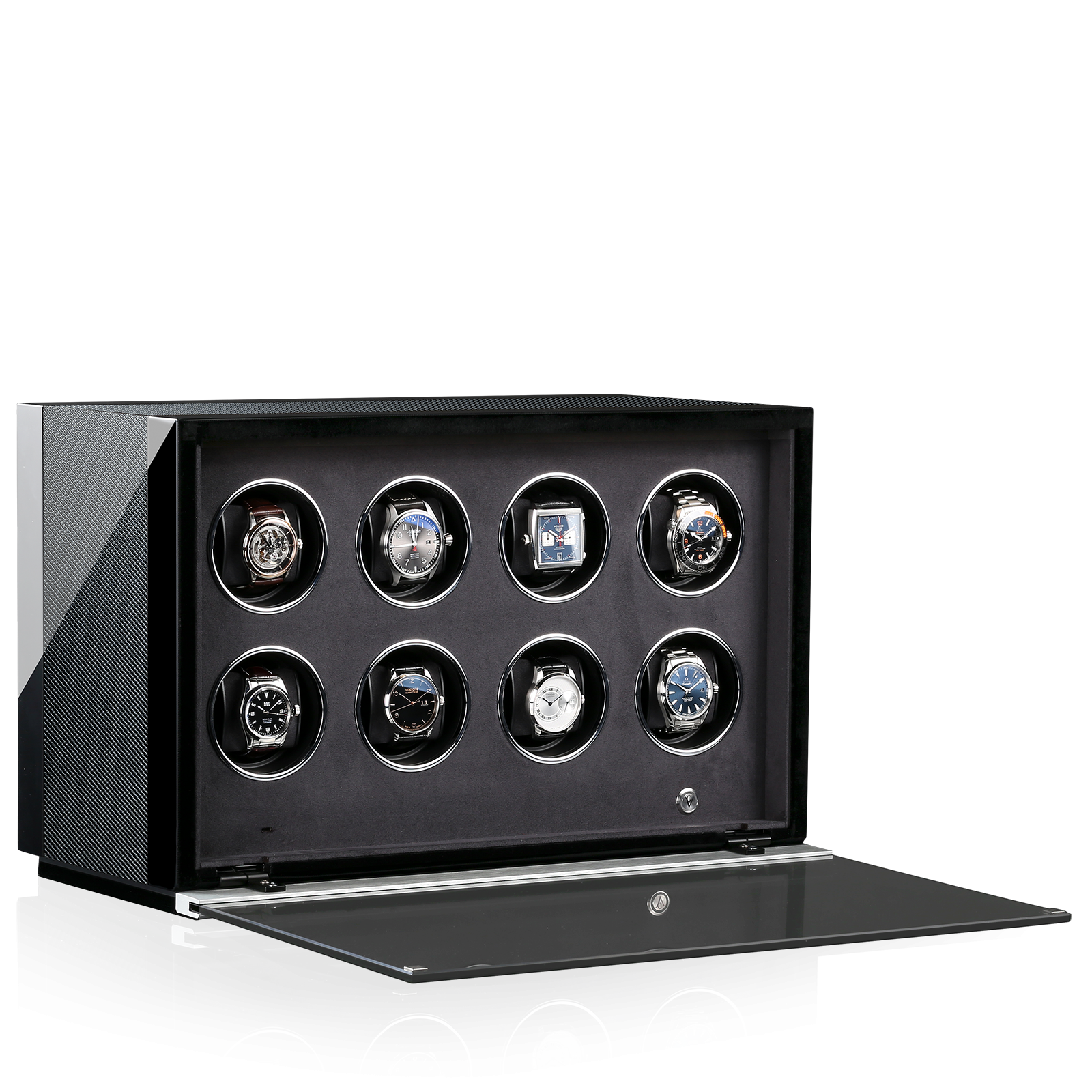 Chronovision Watchwinder Ambiance VIII – Black High Gloss Carbon Lacquer