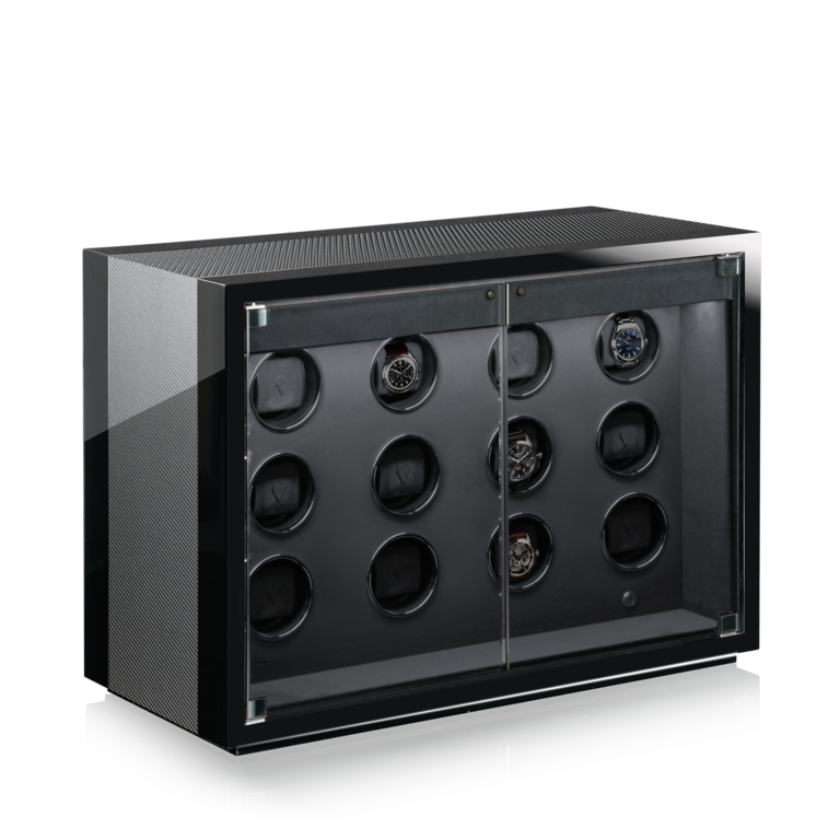 Chronovision Watchwinder Ambiance XII - Black High Gloss Carbon Lacquer