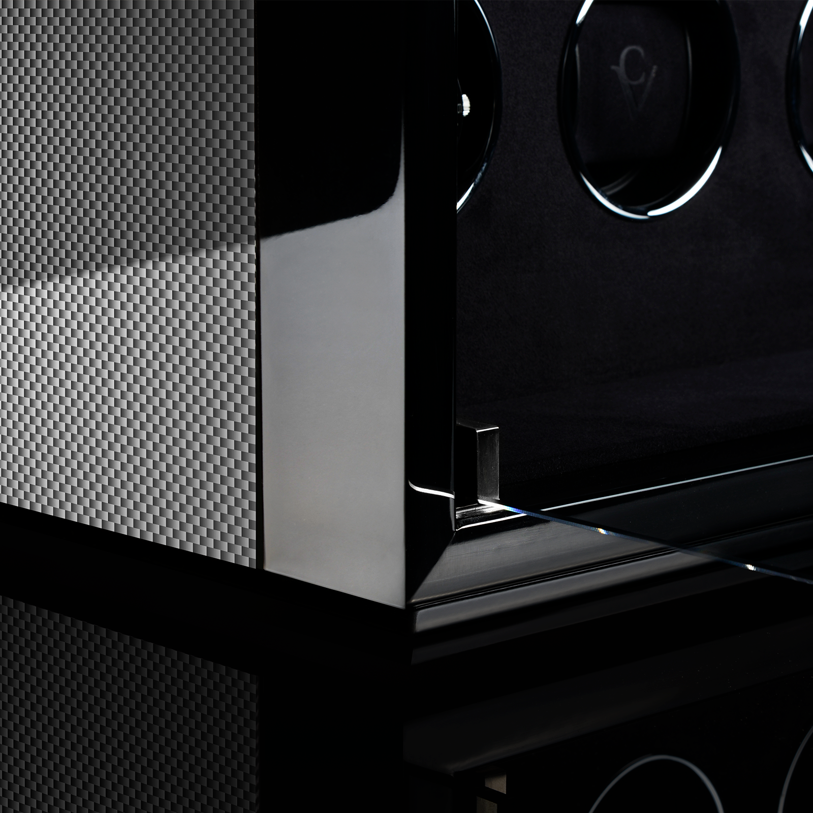 Chronovision Watchwinder Ambiance XII – Black High Gloss Carbon Lacquer