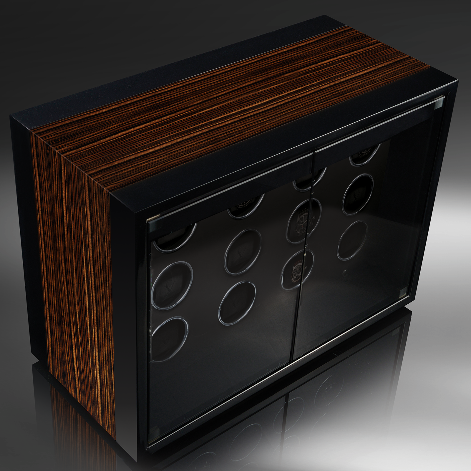 Chronovision Watchwinder Ambiance XII – Black Silk Matt Ebony Silk Matt