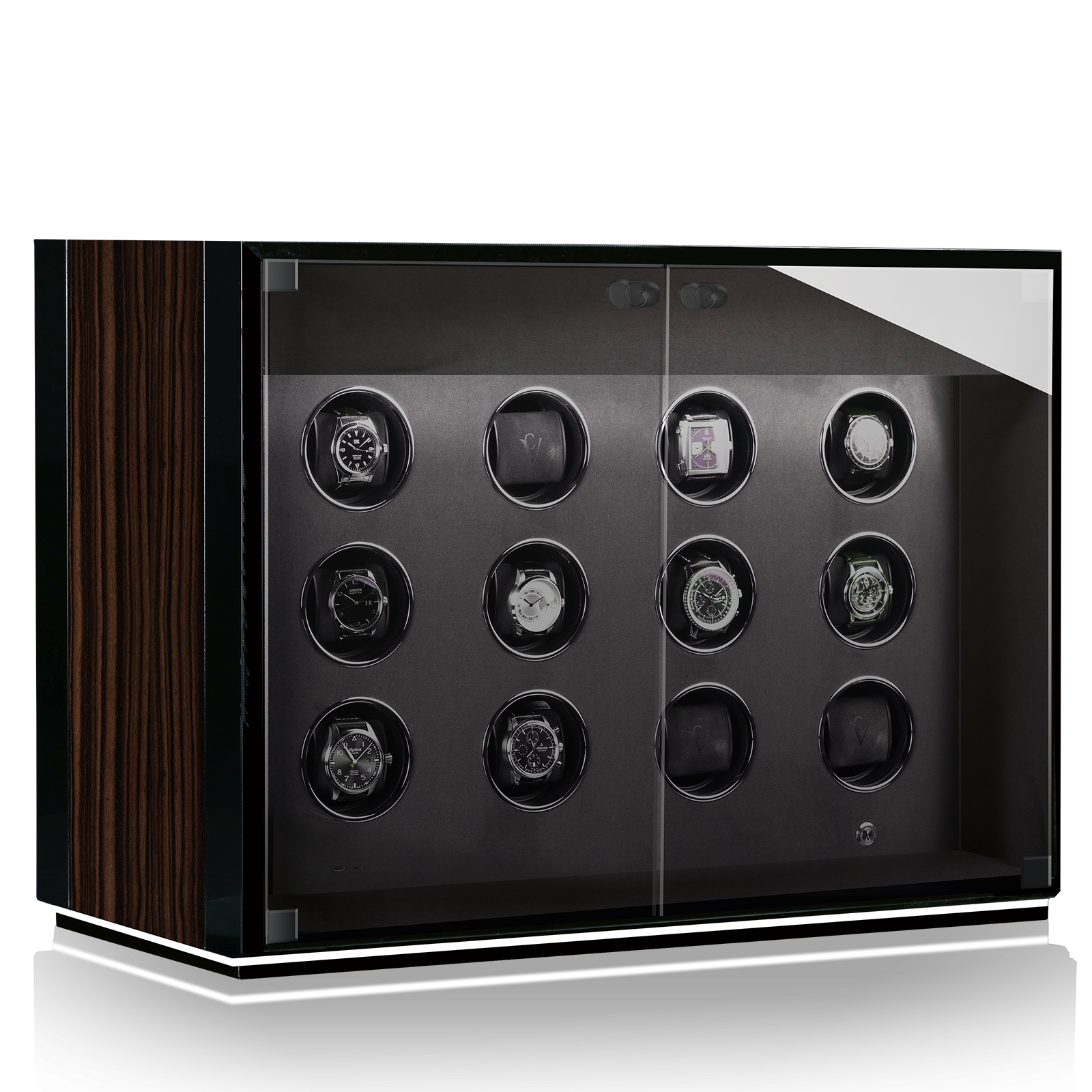 Chronovision Watchwinder Ambiance XII – Black Silk Matt Ebony Silk Matt