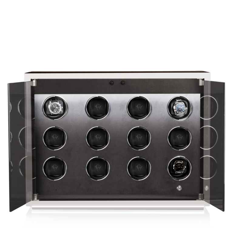 Chronovision Watchwinder Ambiance XII - White Silk Matt Ebony Silk Matt