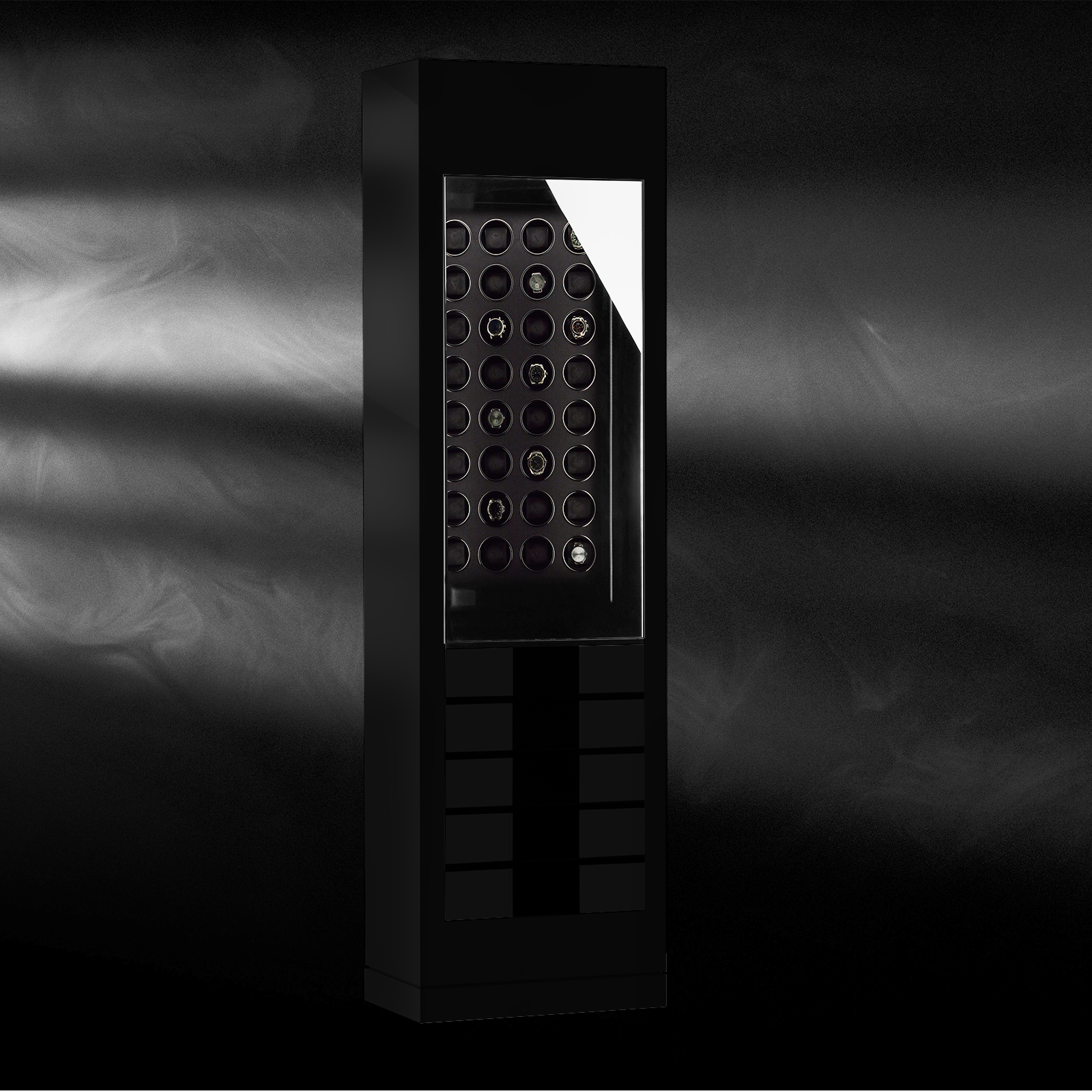 Chronovision Watch Winder Momentum 32 – Black High Gloss