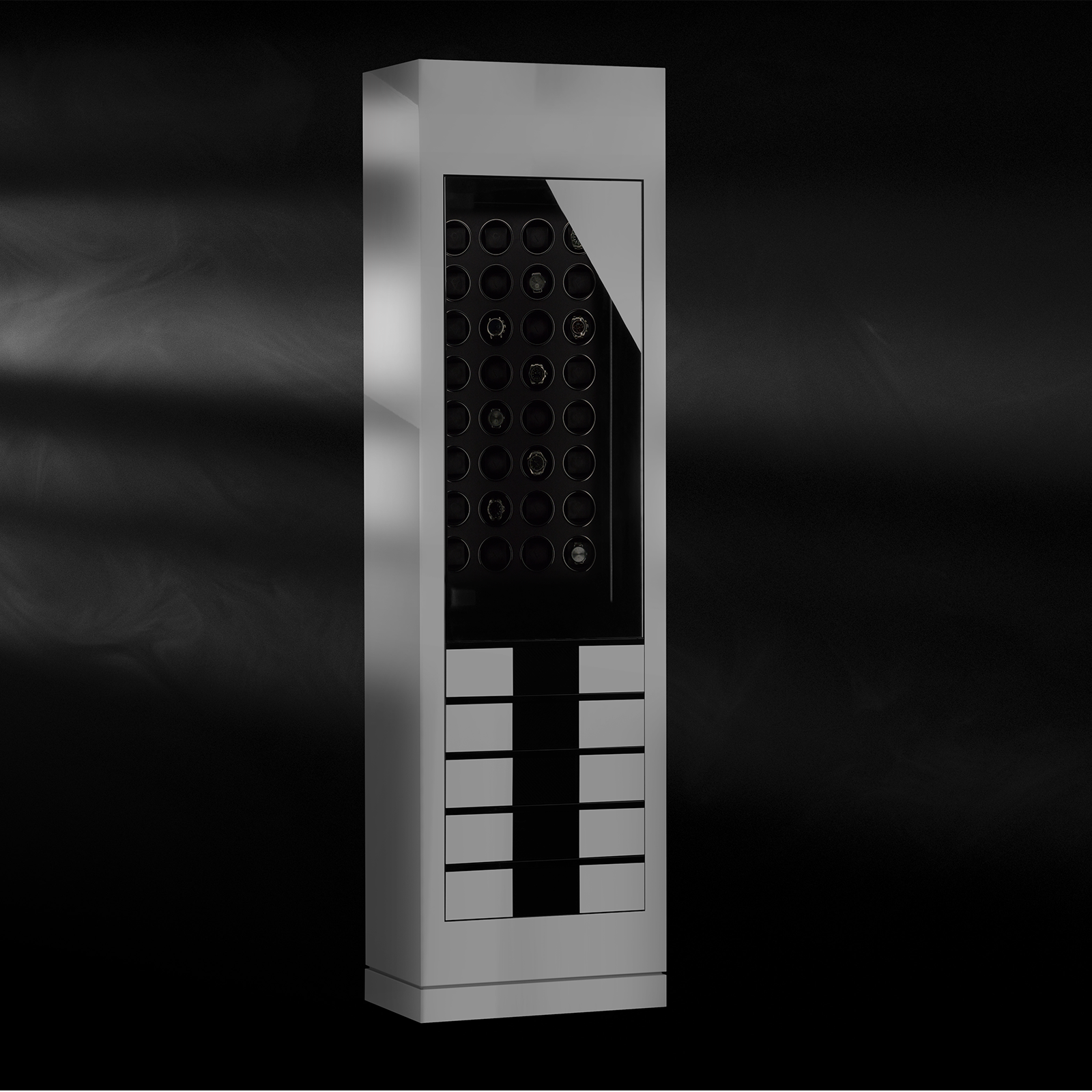 Chronovision Watch Winder Momentum 32 – White High Gloss