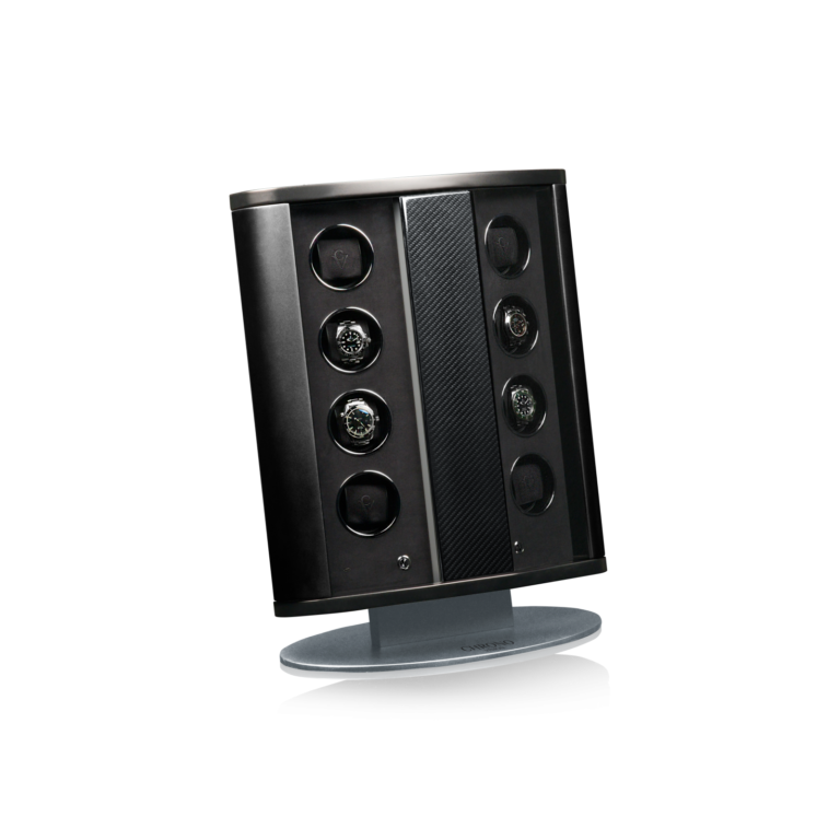 Chronovision Watch Winder Prestige - Carbon Lacquer Black Silk Matt