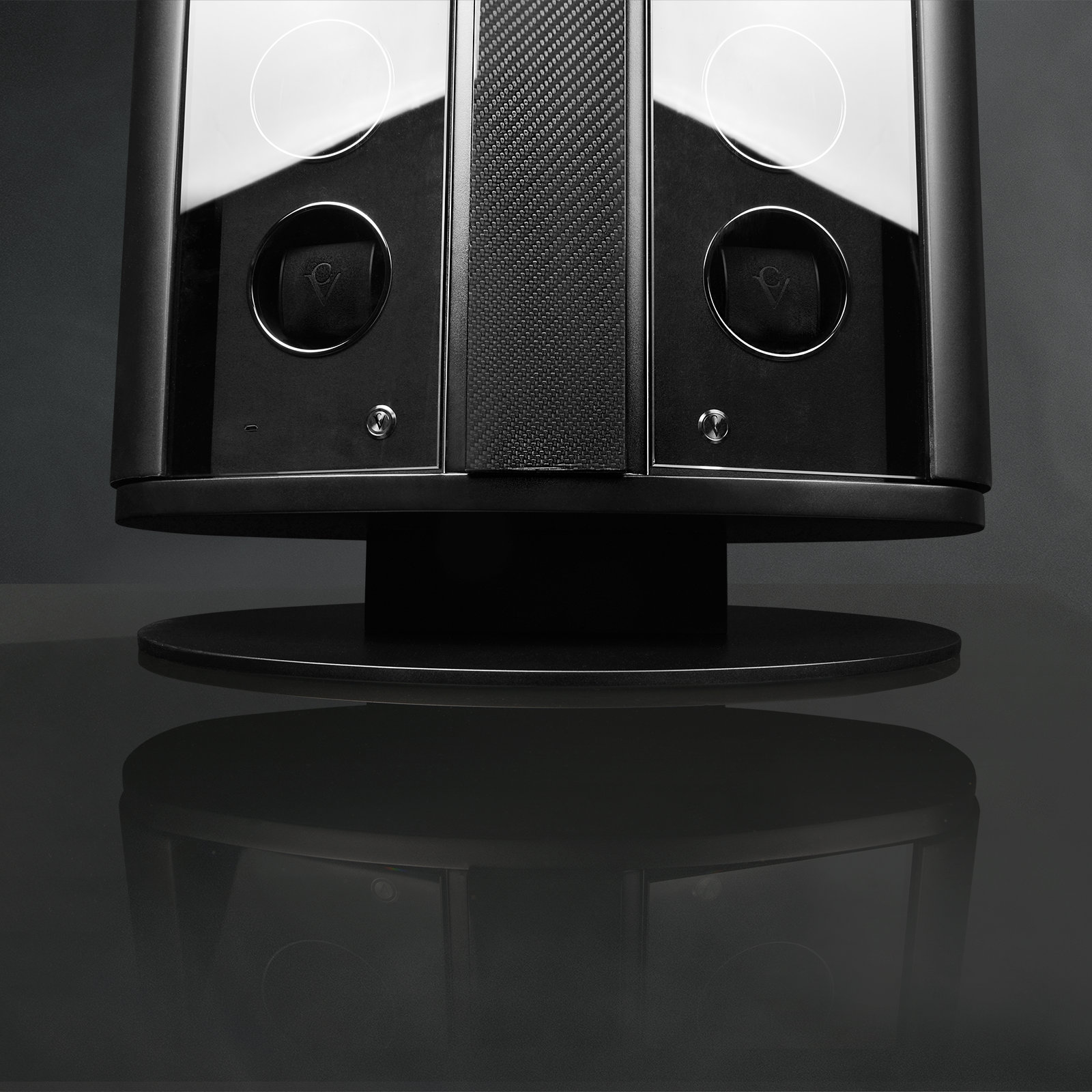 Chronovision Watch Winder Prestige – Carbon Lacquer Black Silk Matt