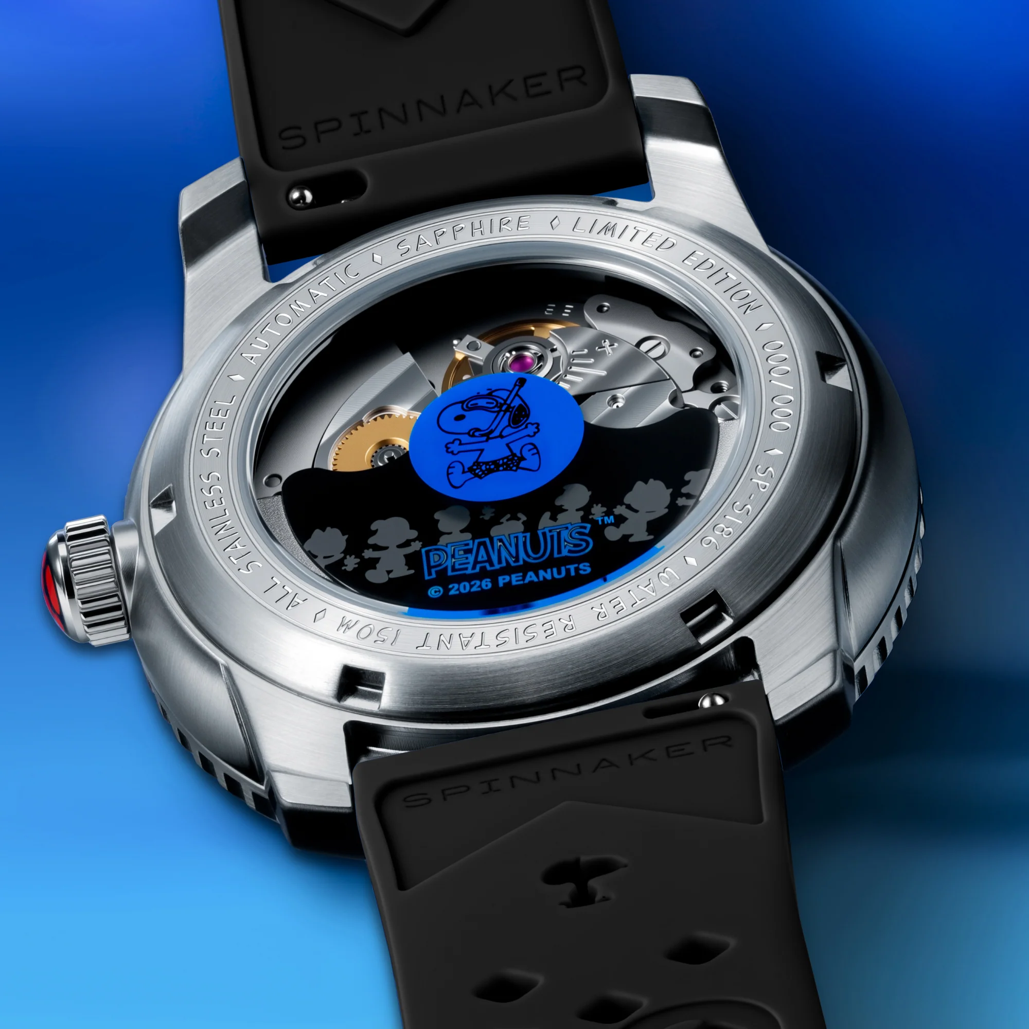 Spinnaker SP-5186-01 Peanuts Snoopy Seaside Snorkel Limited Edition Shadowed Steel - thumbnail