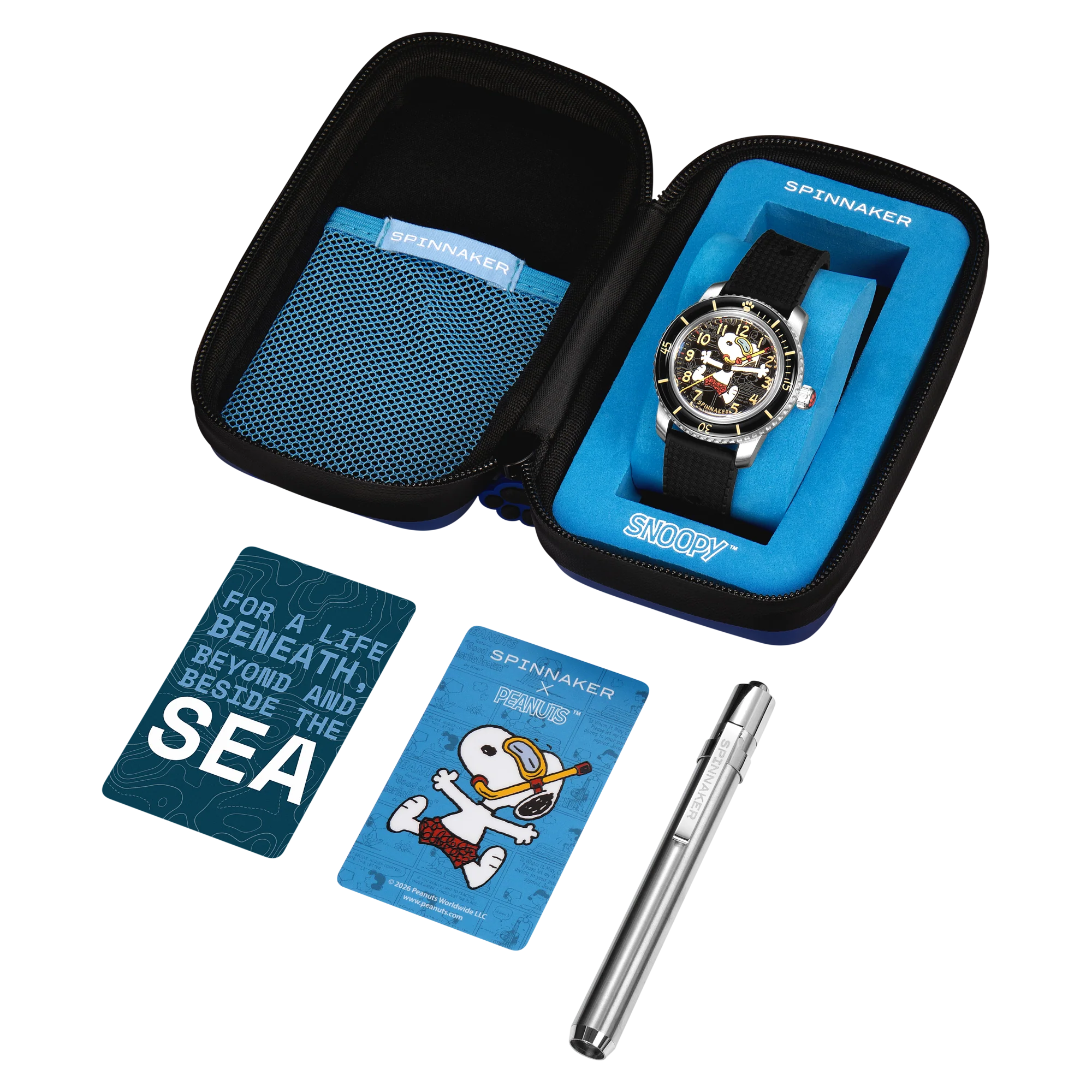 Spinnaker SP-5186-01 Peanuts Snoopy Seaside Snorkel Limited Edition Shadowed Steel - thumbnail