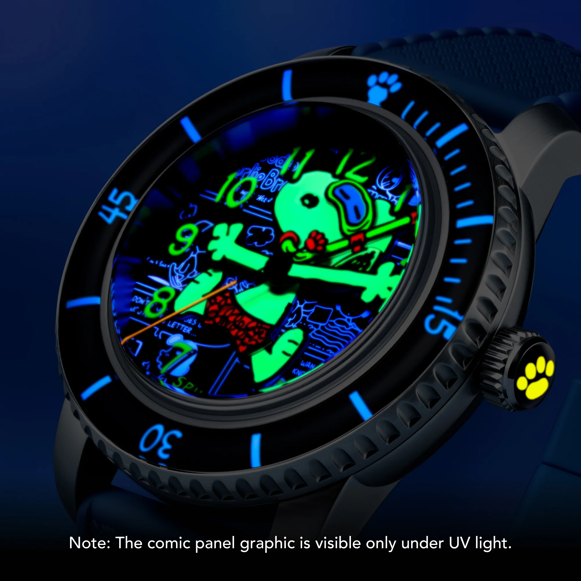 Spinnaker SP-5186-02 Peanuts Snoopy Seaside Snorkel Limited Edition Cobalt Glimmer - thumbnail