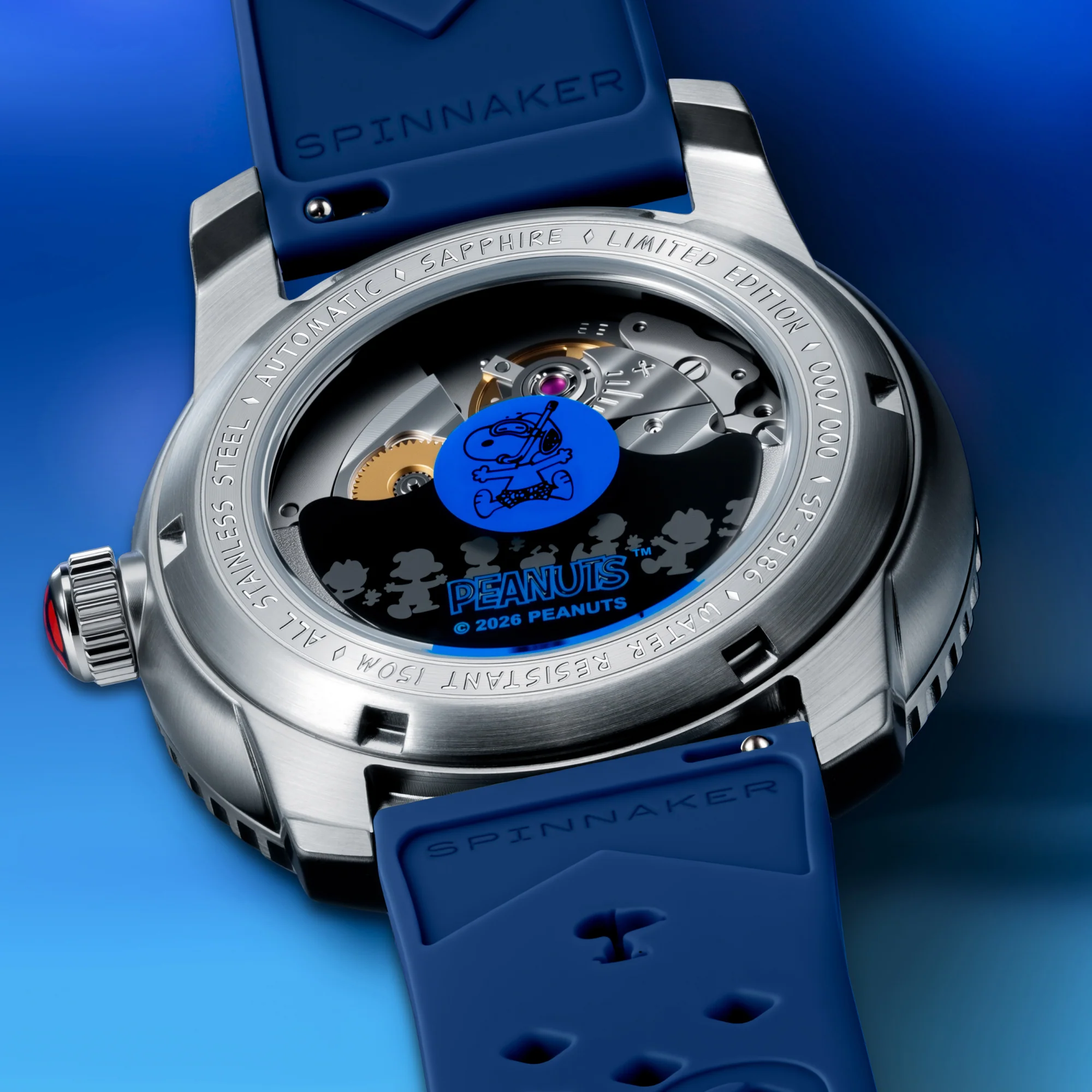 Spinnaker SP-5186-02 Peanuts Snoopy Seaside Snorkel Limited Edition Cobalt Glimmer - thumbnail
