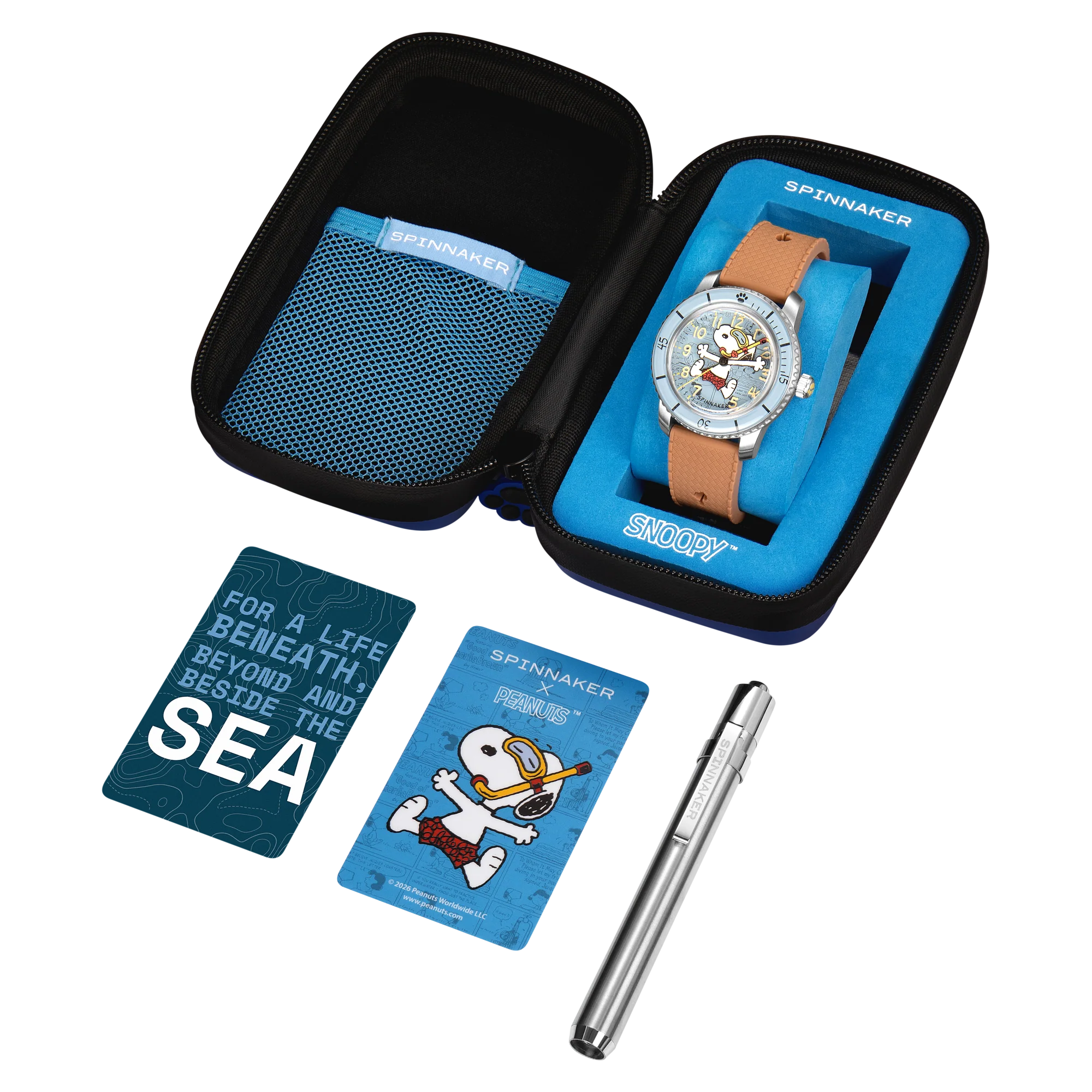 Spinnaker SP-5186-03 Peanuts Snoopy Seaside Snorkel Limited Edition Breezy Cocoa - thumbnail